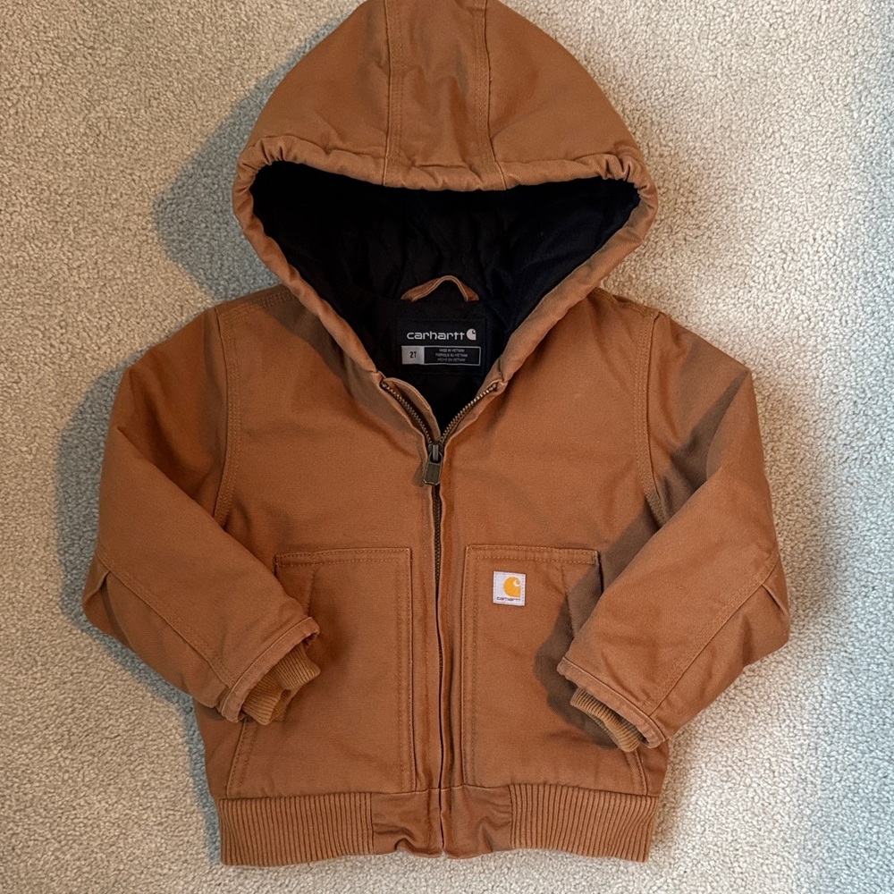 Carhartt Canvas Insulated Hooded Jacket - Toddler
